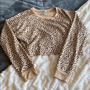 Cheetah print crop top